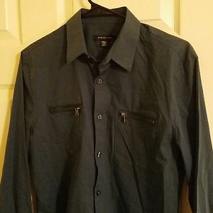 Men's Structure Button Down Shirt with Pockets
